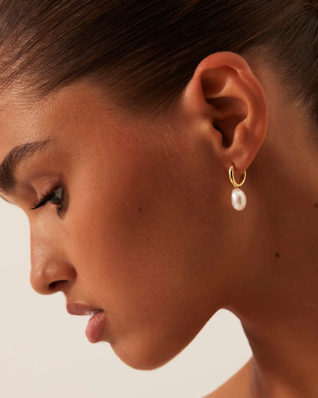 IVY EARRING 2 PACK - GOLD-PEARL - Image 2