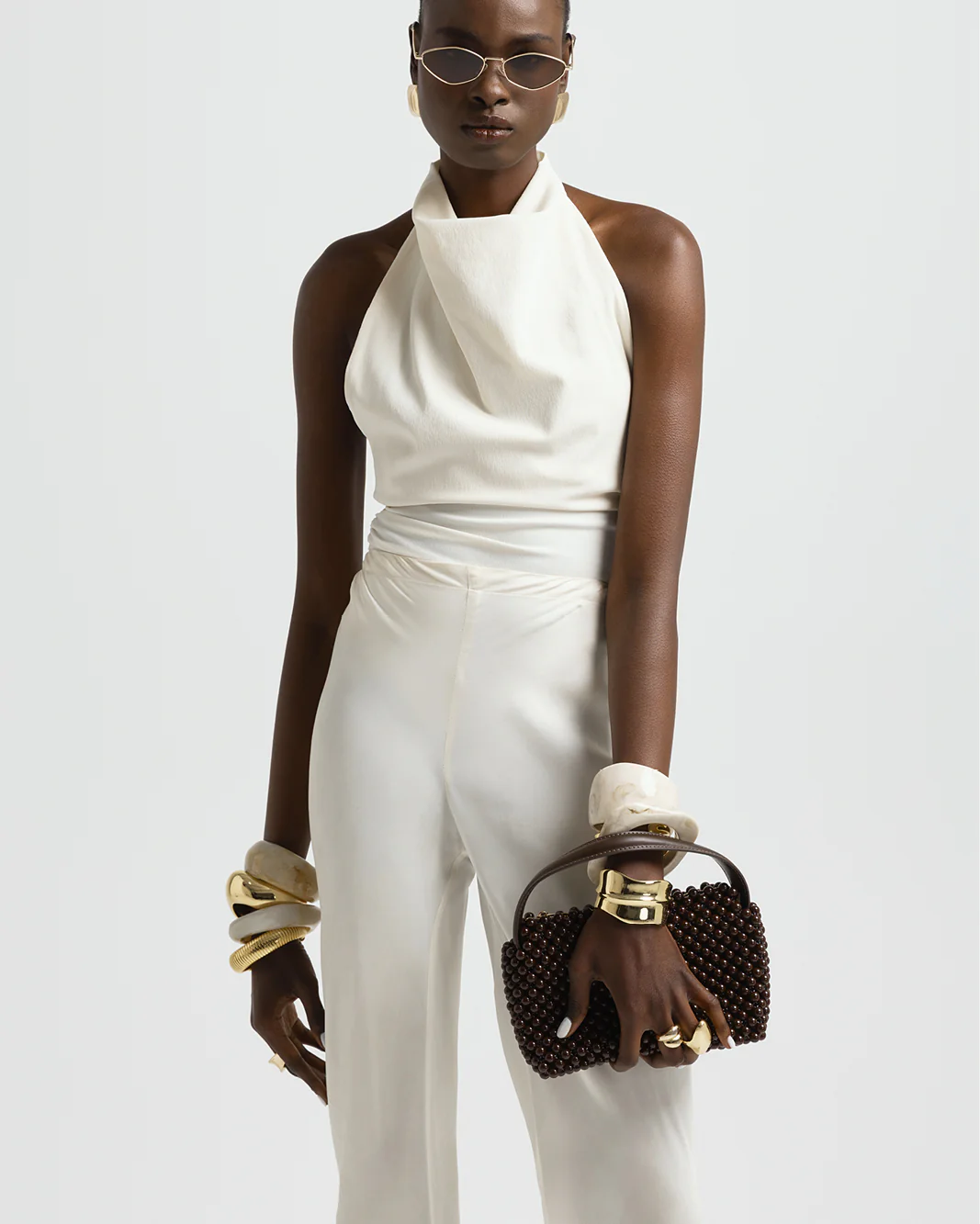 JEANIE HANDLE BAG - CHOCOLATE - Image 2