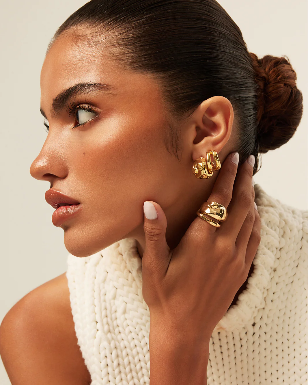 ROSIE EARRING 2 PACK - GOLD PLATED 18K - Image 3