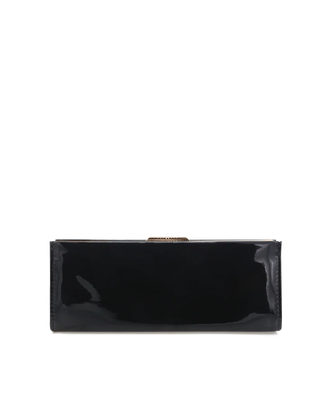 VIVIENNE CLUTCH BAG - BLACK PATENT-GOLD - Image 3